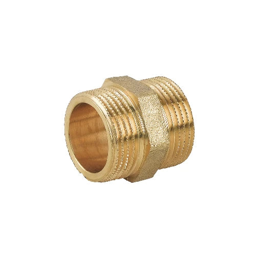 Nipple doppio mm in ottone giallo 1 1/2