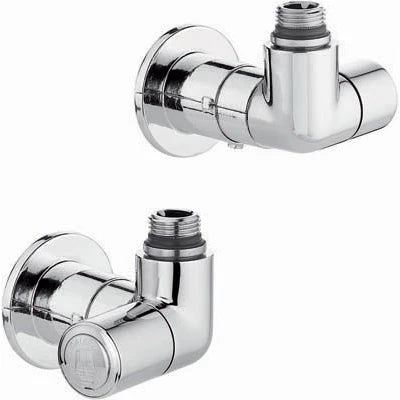 Valvola termostatizzabile detentore doppia squadra cromo versione dx 1/2 23 p. 1 5 cromo