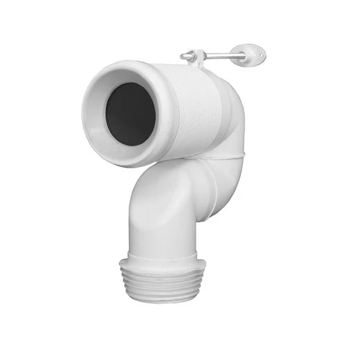 Curva tecnica in plastica 90 solo per vaso traslato btw diam. 90/110 mm