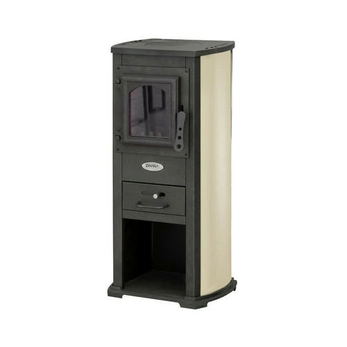 Stufa a legna karina 5-7 kw rossa