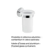 Portaspazzolini a muro Gedy serie Gea - Cromato