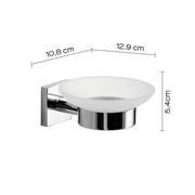 Portasapone a muro Gedy serie Fuji - Cromato by CeramicStore | Lo specialista del tuo bagno