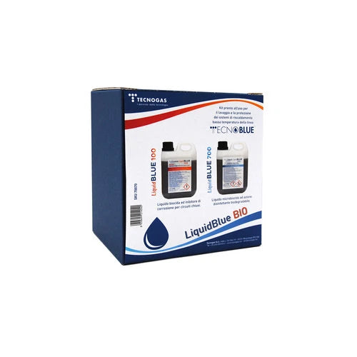 Kit liquid blue bio per impianti riscaldamento bassa temperatura 1 lt