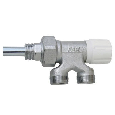Valvola monotubo con bocchettone far diam. 1/2 x 12