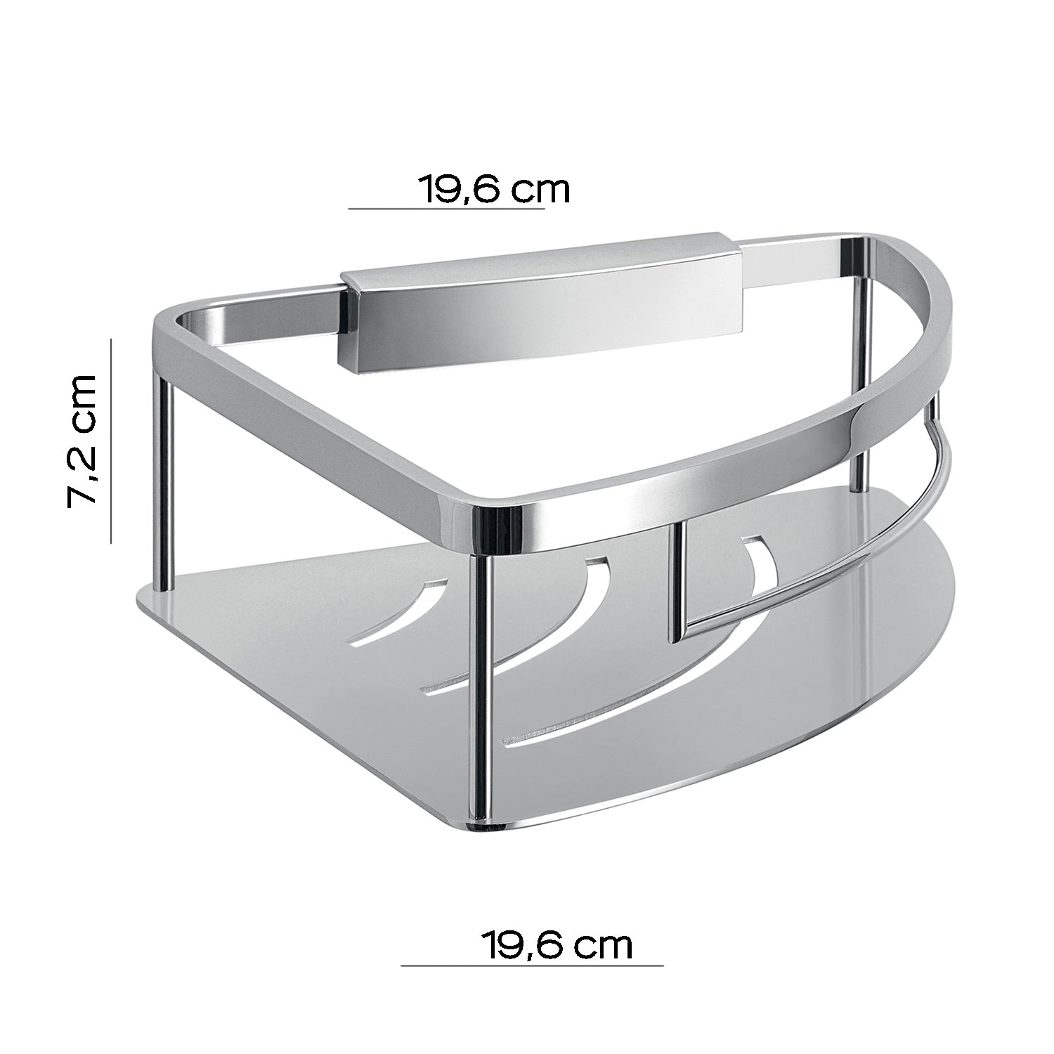 Portaoggetti doccia angolare modello Tobago di Gedy in Acciaio Inox - Cromato by CeramicStore | Lo specialista del tuo bagno