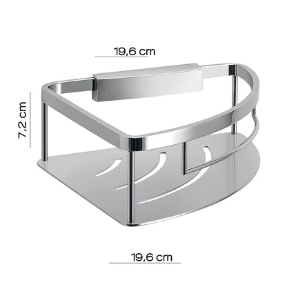 Portaoggetti doccia angolare modello Tobago di Gedy in Acciaio Inox - Cromato by CeramicStore | Lo specialista del tuo bagno