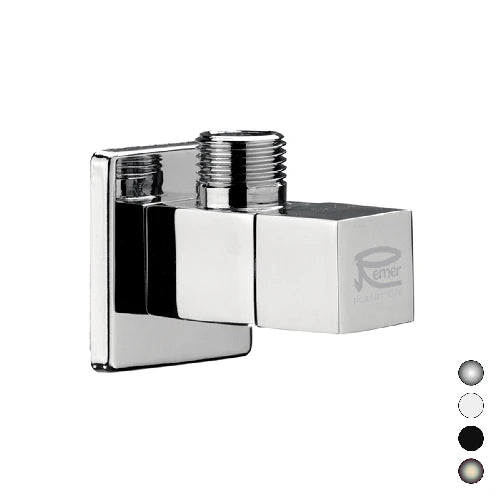 Rubinetto sottolavabo d arredo mod. quadro cromo lucido 1/2x10