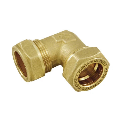 Raccordo curvo doppio inox-rame cobrasun dn 12 x 15