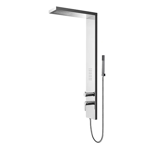 Pannello doccia multifunzione mod. meleda acciaio inox lucidato