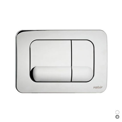 Placca doppio scarico tropea valsir cromato lucido