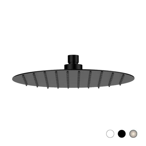 Soffione slim tondo nero opaco diam. 300 mm