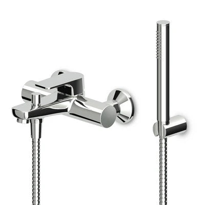 Monocomando vasca-doccia esterno c/accessori serie wind cromo