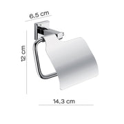 Portarotolo coperto in acciaio inox AISI 304 Colorado di Gedy - Cromato