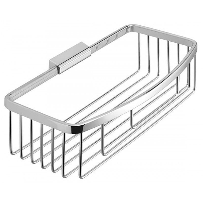 Portaoggetti rettangolare in filo in Acciaio Inox modello Trinidad di Gedy - Cromato by CeramicStore | Lo specialista del tuo bagno
