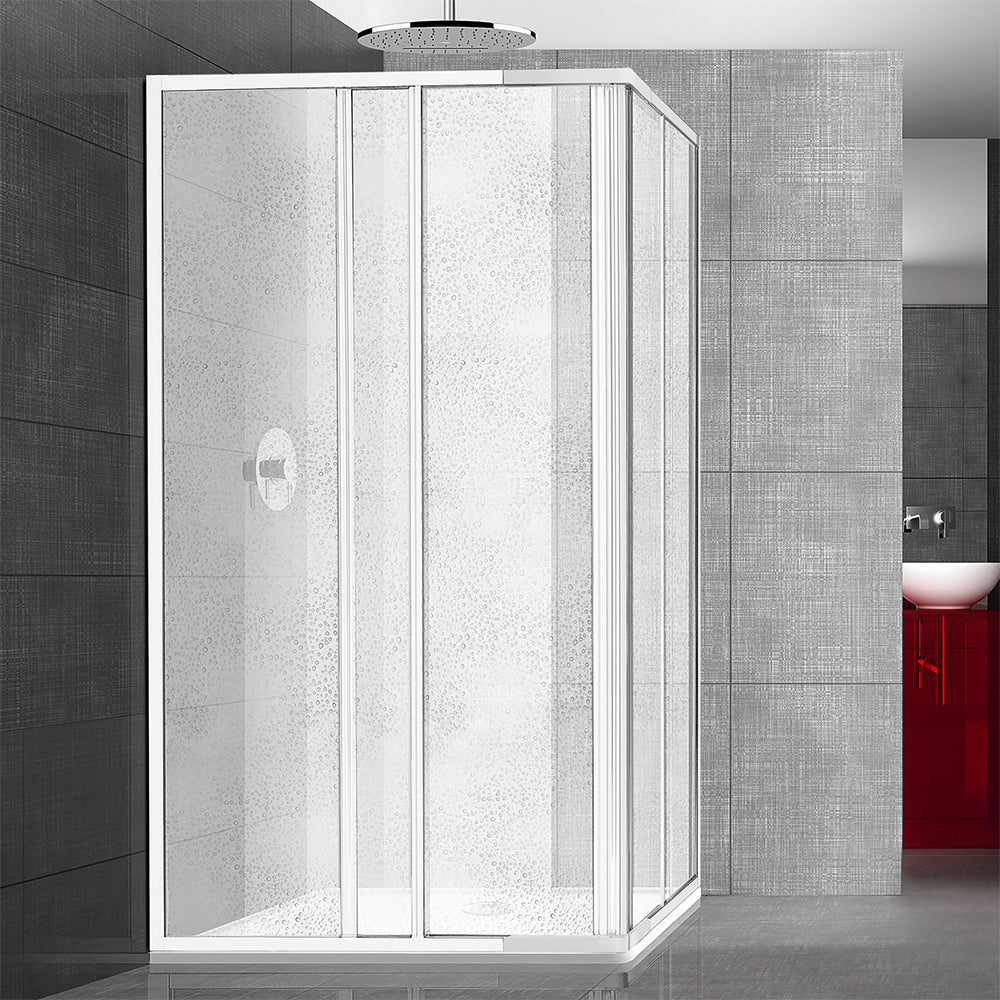 Box Doccia angolare regolabile in alluminio e pannello in acrilico per piatti doccia da 70cm fino a 80cm - Offerta by CeramicStore | Lo specialista del tuo bagno