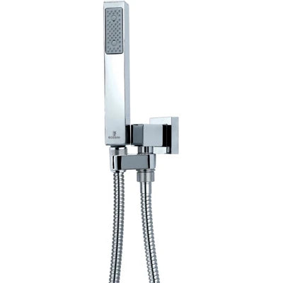 Set cube in ottone doccia supporto incasso girevole flessibile cromo