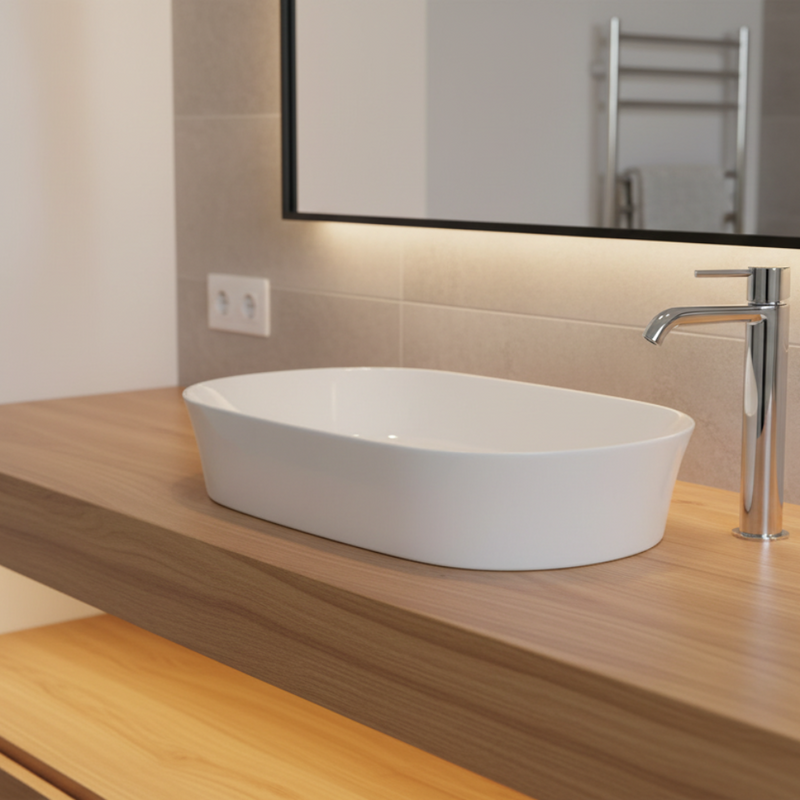 Lavabo da appoggio ovale 60x38  Ideal Standard Ipalyss E139601