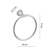 Porta asciugamani ad anello in Acciaio Inox Genziana di Gedy - Cromato by CeramicStore | Lo specialista del tuo bagno