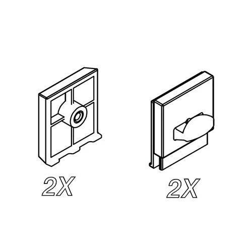 Kit sgancio anta per box doccia hexa -