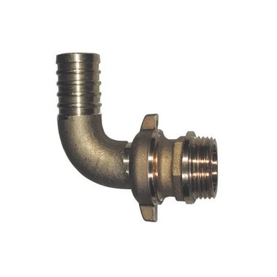 Gebogener Messing-Schlauchanschluss für Pumpe, 1 1/4 x Durchm. 35