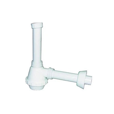 Sifone pvc 1 via s / piletta per inox 1 1/2 diam. 40