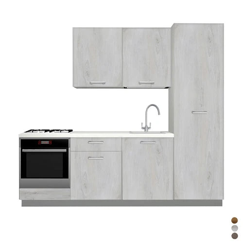 Cucina completa da 240 cm rovere miele