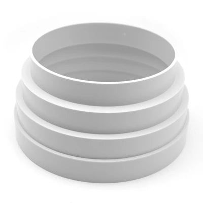 Cono di riduzione mf in abs 100-125mm per attacco giunto -