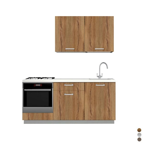 Cucina completa da 180 cm noce