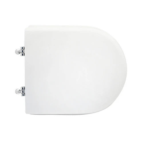 Sedile wc per sanitosco vaso free chiuso forma 7 bianco cerniere a passanti