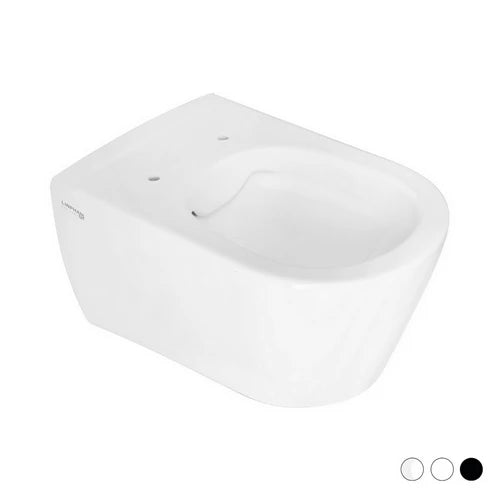 Vaso sospeso rimless greta nero opaco