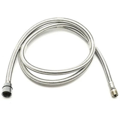 Flessibile per monoforo con doccetta estraibile mt. 1 50 bianco-acciaio inox