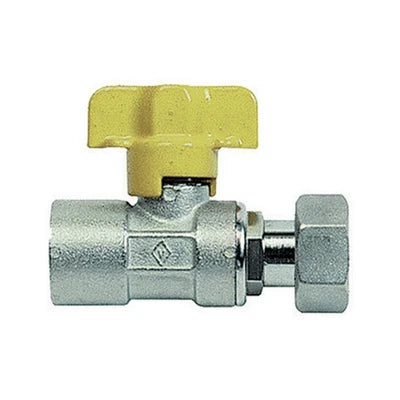 Rubinetto a sfera per gas ff con bocchettone 3/4 dn 15