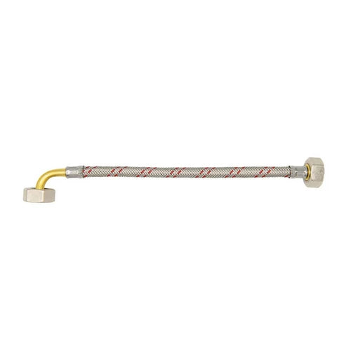 Flessibile inox per elettrodomestici dn 10 con curva cm 250 ff 3/4x3/4