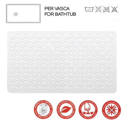 Tappeto antiscivolo vasca 38x60 modello Maim di Gedy - Trasparente by CeramicStore | Lo specialista del tuo bagno