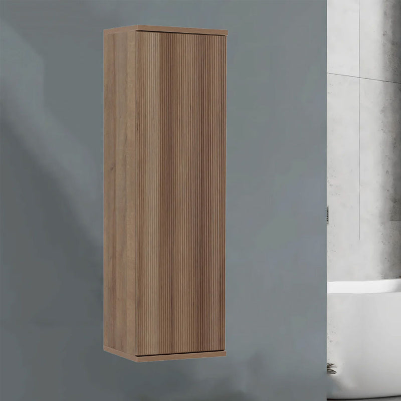 Pensile portaoggetti Cannettato 112 cm un anta Rovere Riviera