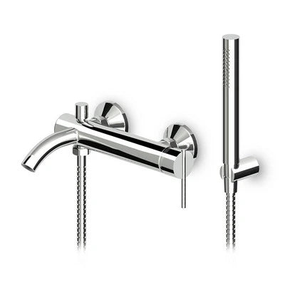 Monocomando vasca doccia esterno c/accessori serie zxs cromo