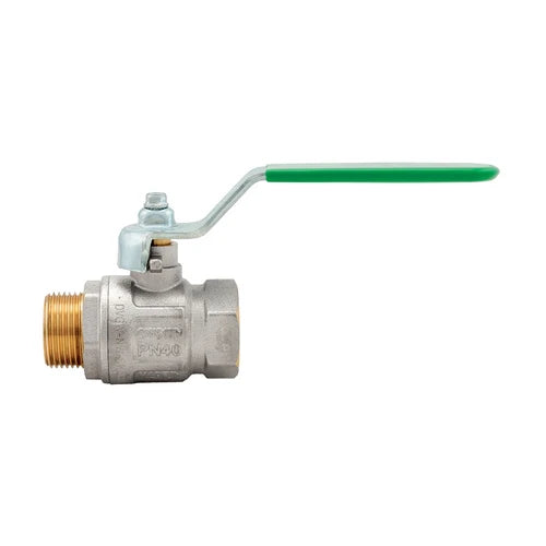 Valvola a sfera ideal dvgw mf con leva piatta passaggio totale 3/4 dn 20 40 bar / 580 psi