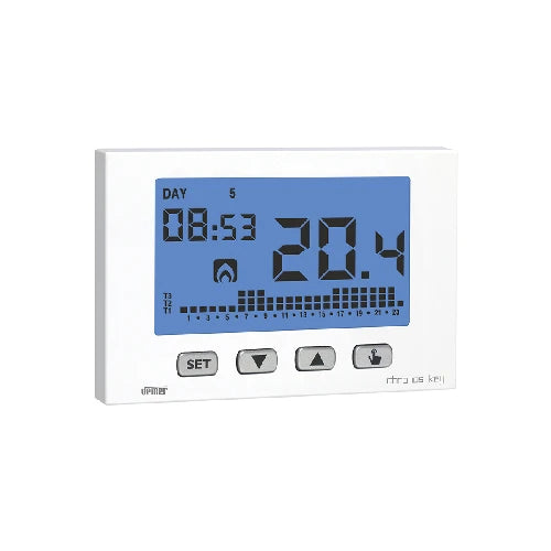 Cronotermostato settimanale chronos key bianco