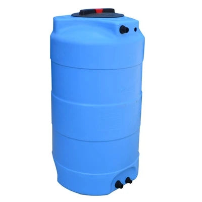 Serbatoio in polietilene fuori terra azzurro verticale 1500lt cm dxh 106x192