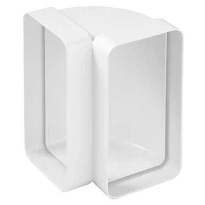 Curva verticale in abs per tubo rettangolare mm 150x70