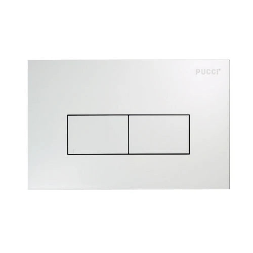 Placca per cassetta incasso pucci eco 2 pulsanti linea mod.2014 nero