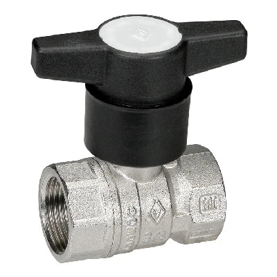 Valvola a sfera femmina-femmina c/prolunga nylon 1/2 dn 15 pn 40