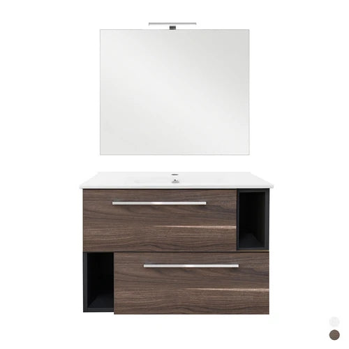 Mobile bagno l. 80 cm mod. c bianco venato