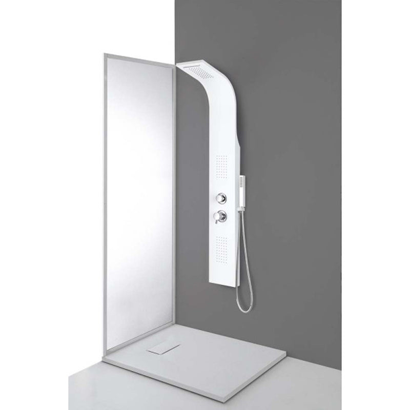 Pannello Doccia Collezione Verona DocciaGo in Alluminio - Finitura Bianca