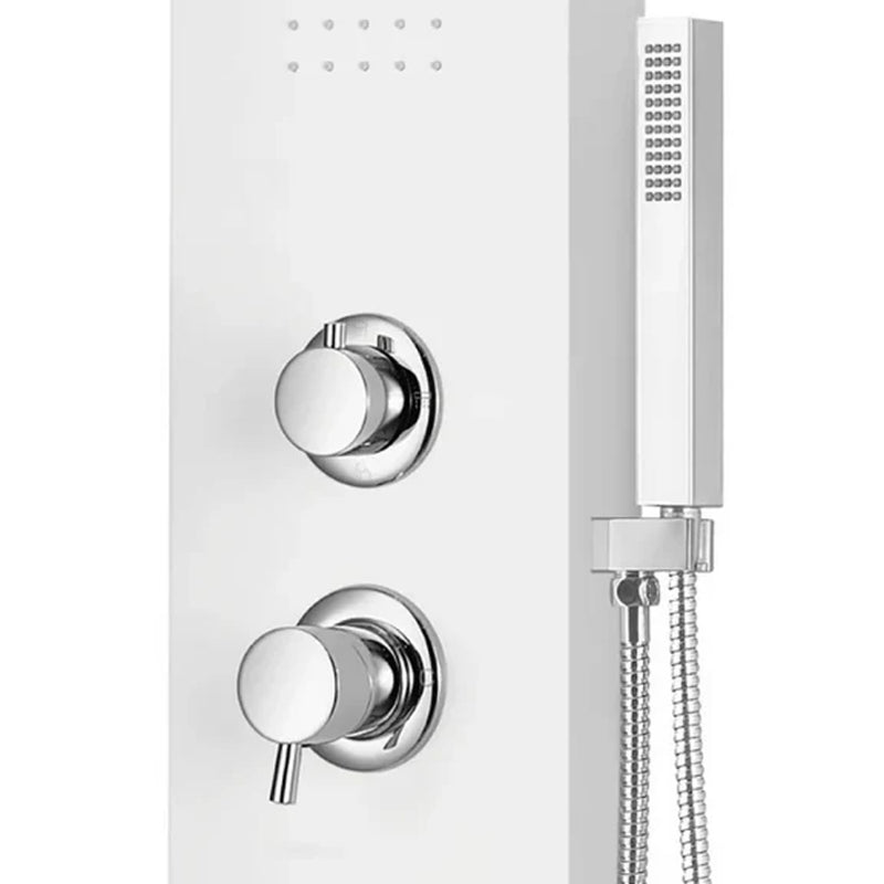 Pannello Doccia Collezione Verona DocciaGo in Alluminio - Finitura Bianca