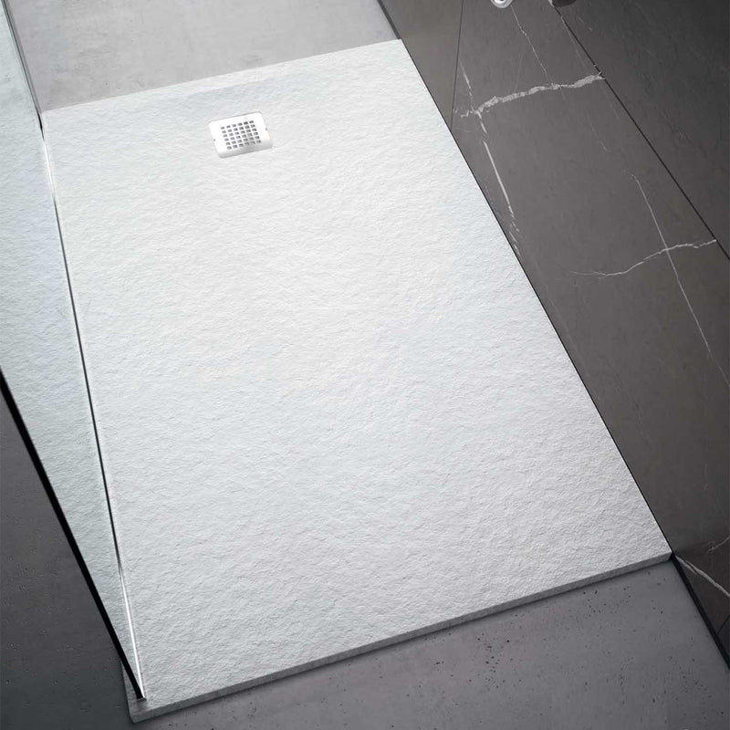 Piatto doccia quadrato Effetto Pietra 100x100 Ideal Standard Ultra Flat S- Piletta NON inclusa by CeramicStore | Lo specialista del tuo bagno