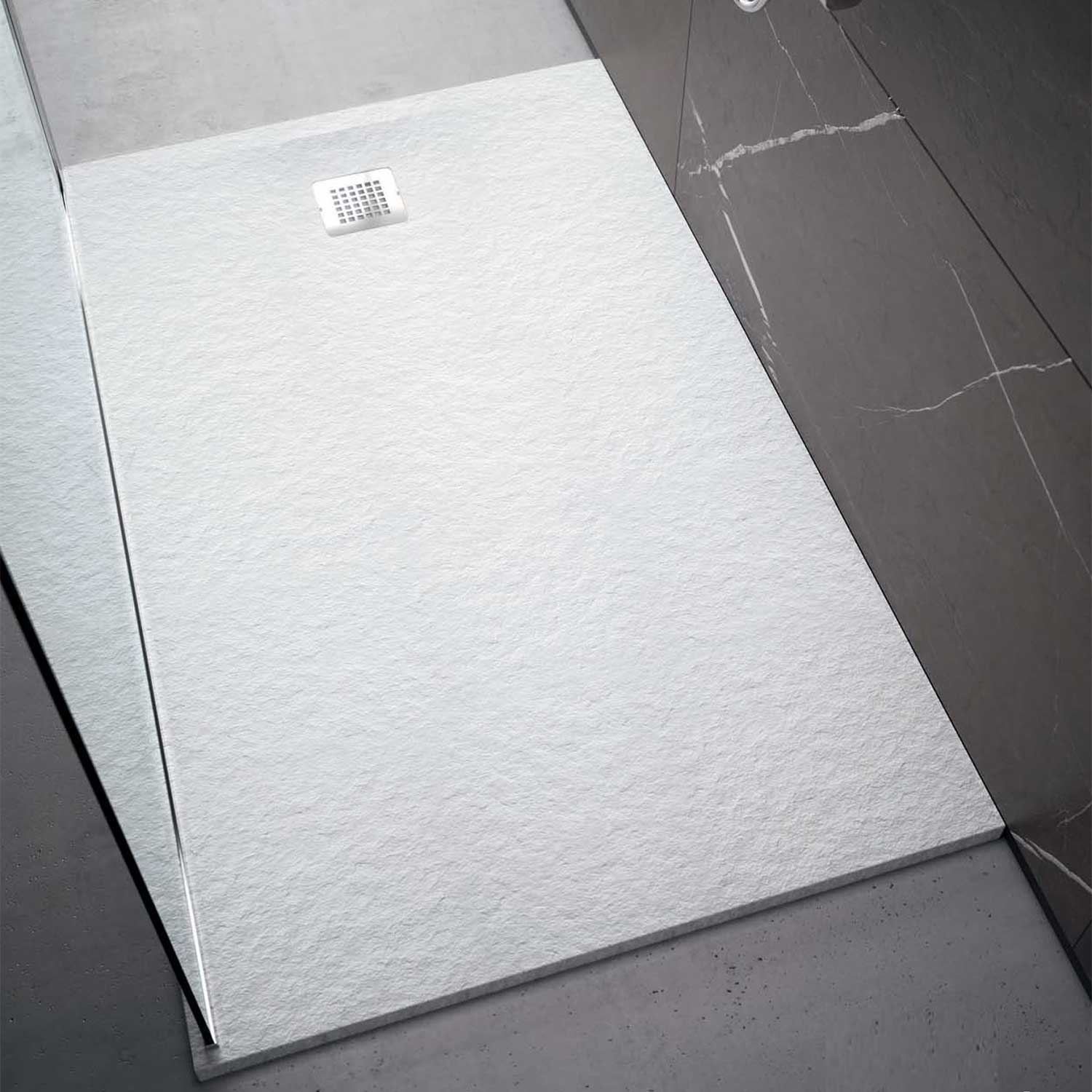 Piatto doccia rettangolare Effetto Pietra 70x120 Ideal Standard Ultra Flat S- Piletta NON inclusa by CeramicStore | Lo specialista del tuo bagno