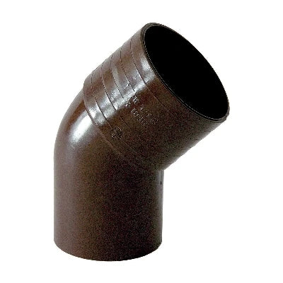 Curva pluviale 45 diam. 100 marrone