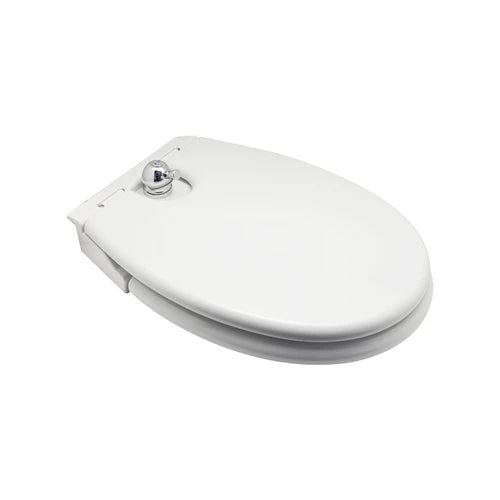 Sedile wc termoindurente universale con miscelatore centrale bianco