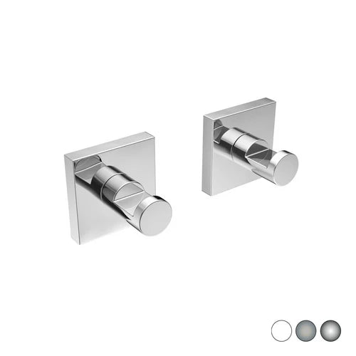 2 pz appendiabiti mod. hotel maison cromo cm 5 x h. 5 x 4 5
